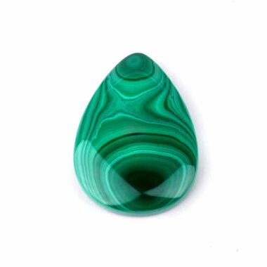 Malachit Handschmeichler | Cabochon Länge 45 mm in bester Maserung und Qualität Edelsteine Heilsteine bei Wunderstein24