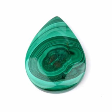 Malachit Handschmeichler | Cabochon Länge 47 mm in bester Maserung und Qualität Edelsteine Heilsteine bei Wunderstein24