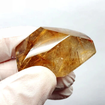 Rutilquarz | Engelshaar Freiform poliert in bester Qualität aus Brasilien Edelsteine Heilsteine bei Wunderstein24