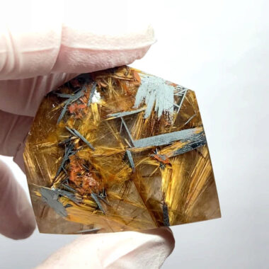 Rutilquarz | Engelshaar Freiform poliert in bester Qualität aus Brasilien Edelsteine Heilsteine bei Wunderstein24