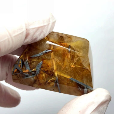 Rutilquarz | Engelshaar Freiform poliert in bester Qualität aus Brasilien Edelsteine Heilsteine bei Wunderstein24
