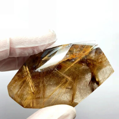 Rutilquarz | Engelshaar Freiform poliert in bester Qualität aus Brasilien Edelsteine Heilsteine bei Wunderstein24