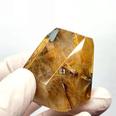 Rutilquarz | Engelshaar Freiform poliert in bester Qualität aus Brasilien Edelsteine Heilsteine bei Wunderstein24