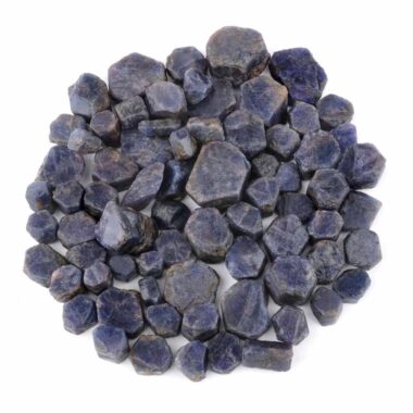 Saphir Kristalle roh Ø 9 – 20 mm aus Burma in bester Farbe und Qualität Edelsteine Heilsteine bei Wunderstein24