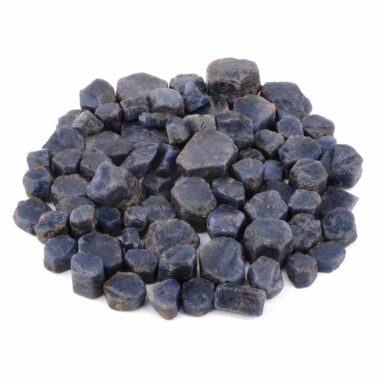 Saphir Kristalle roh Ø 9 – 20 mm aus Burma in bester Farbe und Qualität Edelsteine Heilsteine bei Wunderstein24