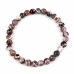 Achat Botswana Ø 6 mm Kugel | Perlen Edelstein Armband flexibel und dehnbar Edelsteine Heilsteine bei Wunderstein24