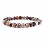 Achat Botswana Ø 6 mm Kugel | Perlen Edelstein Armband flexibel und dehnbar Edelsteine Heilsteine bei Wunderstein24