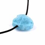 Aquamarin Herz Anhänger Ø 20 mm seitlich gebohrt Edelsteine Heilsteine bei Wunderstein24