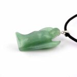 Aventurin grün Engel | Schutzengel Anhänger mit 925 Sterling-Silber Öse Edelsteine Heilsteine bei Wunderstein24