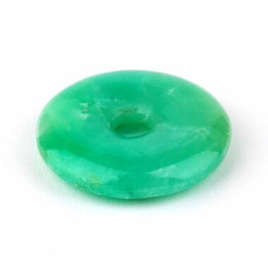 Chrysopras Donut Anhänger Ø 30 mm Edelsteine Heilsteine bei Wunderstein24