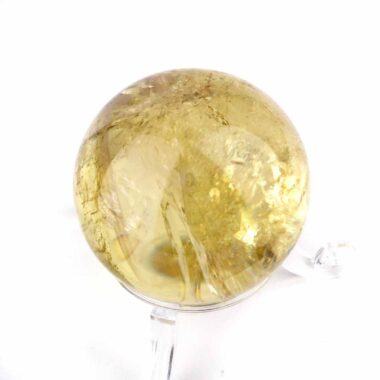 Natur Citrin Kugel Ø ca. 40 mm transparent in bester Qualität und Farbe Edelsteine Heilsteine bei Wunderstein24
