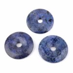 Dumortierit Donut Anhänger Ø 40 mm Edelsteine Heilsteine bei Wunderstein24