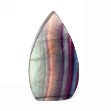 Regenbogen Fluorit Flamme bunt poliert Höhe 60 mm in bester Qualität und Farbe Edelsteine Heilsteine bei Wunderstein24