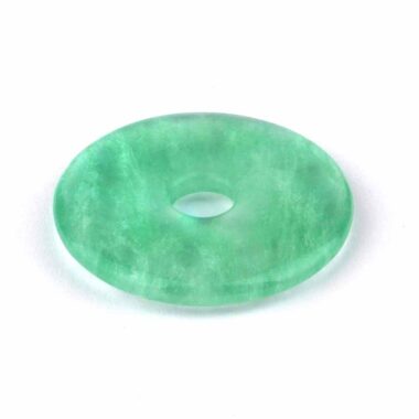 Fluorit grün Donut Anhänger Ø 40 mm Edelsteine Heilsteine bei Wunderstein24