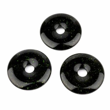 Grünfluss Donut Anhänger Ø 30 mm Edelsteine Heilsteine bei Wunderstein24