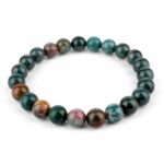 Heliotrop Ø 8 mm Kugel | Perlen Edelstein Armband flexibel und dehnbar Edelsteine Heilsteine bei Wunderstein24