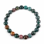 Heliotrop Ø 8 mm Kugel | Perlen Edelstein Armband flexibel und dehnbar Edelsteine Heilsteine bei Wunderstein24