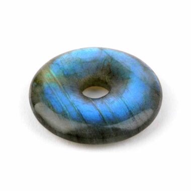 Labradorit Donut Anhänger Ø 30 mm in bester Qualität und Farbe Edelsteine Heilsteine bei Wunderstein24