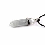 Labradorit hell Spitze | Doppelender Anhänger mit silberner Öse Edelsteine Heilsteine bei Wunderstein24