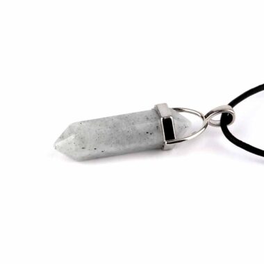 Labradorit hell Spitze | Doppelender Anhänger mit silberner Öse Edelsteine Heilsteine bei Wunderstein24