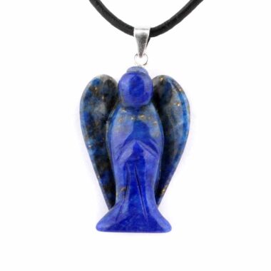 Lapislazuli Engel | Schutzengel Anhänger mit 925 Sterling-Silber Öse Edelsteine Heilsteine bei Wunderstein24