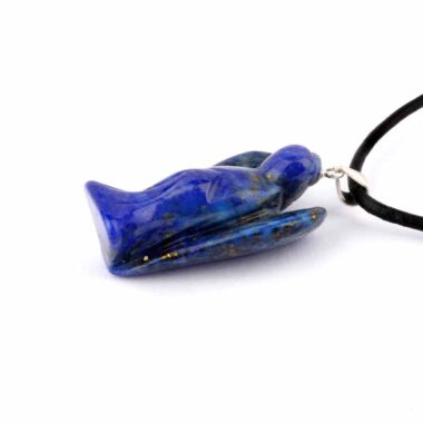 Lapislazuli Engel | Schutzengel Anhänger mit 925 Sterling-Silber Öse Edelsteine Heilsteine bei Wunderstein24