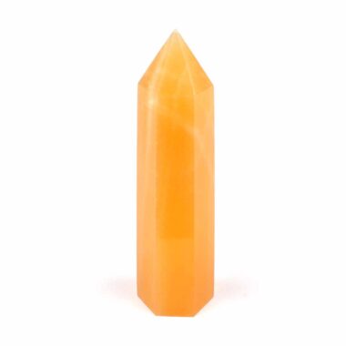 Orangencalcit Spitze Höhe 94 mm aus Mexiko in bester Farbe Edelsteine Heilsteine bei Wunderstein24