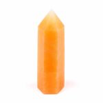 Orangencalcit Spitze Höhe 78 mm aus Mexiko in bester Farbe Edelsteine Heilsteine bei Wunderstein24