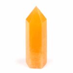 Orangencalcit Spitze Höhe 78 mm aus Mexiko in bester Farbe Edelsteine Heilsteine bei Wunderstein24