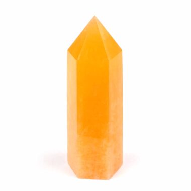 Orangencalcit Spitze Höhe 78 mm aus Mexiko in bester Farbe Edelsteine Heilsteine bei Wunderstein24