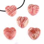 Rhodochrosit Herz Anhänger Ø 20 mm seitlich gebohrt Edelsteine Heilsteine bei Wunderstein24
