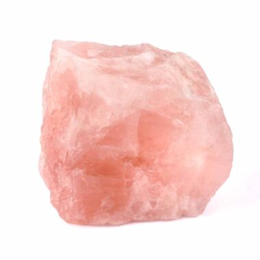 großer Rosenquarz Rohstein Natur in sehr guter Qualität und Farbe Edelsteine Heilsteine bei Wunderstein24