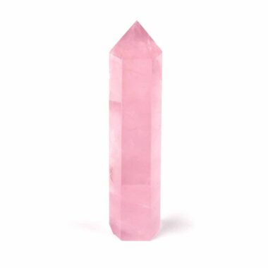 Rosenquarz Spitze Höhe 104 mm poliert beste Qualität und Farbe Edelsteine Heilsteine bei Wunderstein24