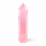 Rosenquarz Spitze Höhe 103 mm poliert beste Qualität und Farbe Edelsteine Heilsteine bei Wunderstein24