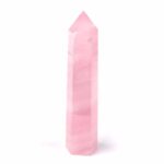 Rosenquarz Spitze Höhe 106 mm poliert beste Qualität und Farbe Edelsteine Heilsteine bei Wunderstein24
