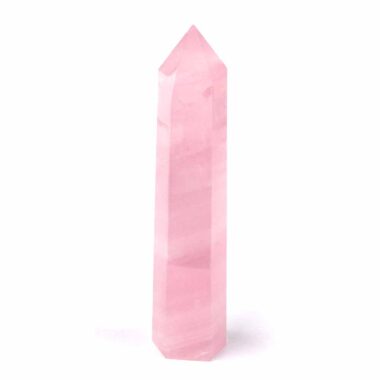Rosenquarz Spitze Höhe 106 mm poliert beste Qualität und Farbe Edelsteine Heilsteine bei Wunderstein24