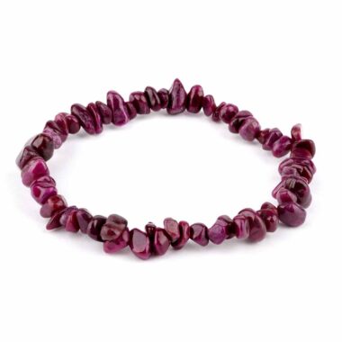 Rubin Edelstein Armband in traumhafter Farbe flexibel und dehnbar Edelsteine Heilsteine bei Wunderstein24