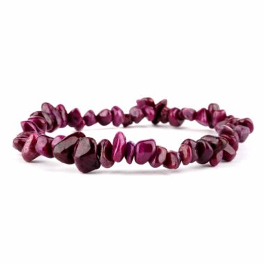 Rubin Edelstein Armband in traumhafter Farbe flexibel und dehnbar Edelsteine Heilsteine bei Wunderstein24