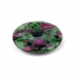 Rubin in Zoisit Donut Anhänger Ø 30 mm Edelsteine Heilsteine bei Wunderstein24