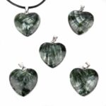 Botswana Achat Herz – Anhänger mit silberner Öse Edelsteine Heilsteine bei Wunderstein24