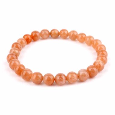 Sonnenstein Ø 7 mm Kugel | Perlen Edelstein Armband flexibel und dehnbar Edelsteine Heilsteine bei Wunderstein24