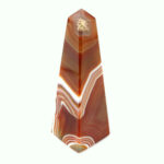 Achat Spitze | Obelisk Natur Höhe 112 mm aus Brasilien in bester Farbe und Maserung Edelsteine Heilsteine bei Wunderstein24