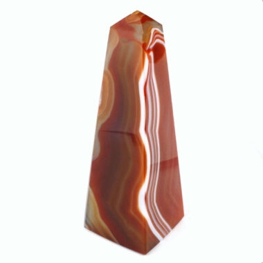Achat Spitze | Obelisk Natur Höhe 112 mm aus Brasilien in bester Farbe und Maserung Edelsteine Heilsteine bei Wunderstein24