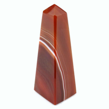 Achat Spitze | Obelisk Natur Höhe 110 mm aus Brasilien in bester Farbe und Maserung Edelsteine Heilsteine bei Wunderstein24
