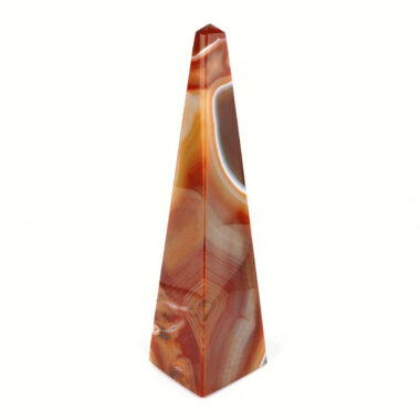 große Achat Spitze | Obelisk Natur Höhe 190 mm aus Brasilien in bester Farbe und Maserung Edelsteine Heilsteine bei Wunderstein24