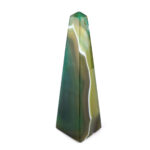 Achat Spitze | Obelisk grün Höhe 143 mm aus Brasilien in bester Farbe und Maserung Edelsteine Heilsteine bei Wunderstein24