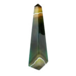 große Achat Spitze | Obelisk grün Höhe 149 mm aus Brasilien in bester Farbe und Maserung Edelsteine Heilsteine bei Wunderstein24