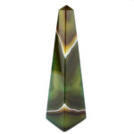 große Achat Spitze | Obelisk grün Höhe 157 mm aus Brasilien in bester Farbe und Maserung Edelsteine Heilsteine bei Wunderstein24