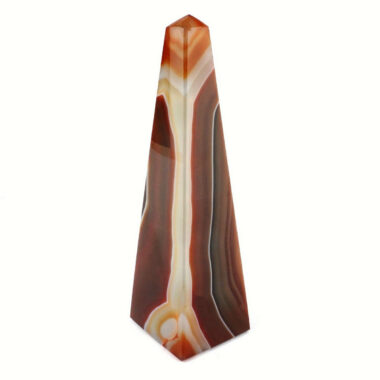 Achat Spitze | Obelisk Natur Höhe 129 mm aus Brasilien in bester Farbe und Maserung Edelsteine Heilsteine bei Wunderstein24