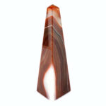 Achat Spitze | Obelisk Natur Höhe 129 mm aus Brasilien in bester Farbe und Maserung Edelsteine Heilsteine bei Wunderstein24